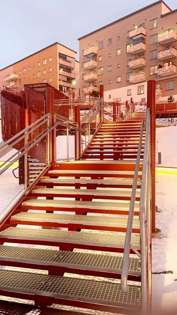 Arlaparken – stålkonstruktion utförd av Smederna.