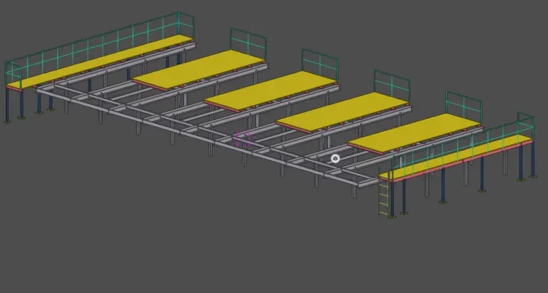 Chiller Gantry – stålkonstruktion utförd av Smederna.