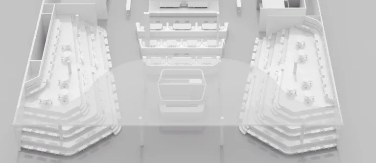 Food Hall – Mos – stålkonstruktion utförd av Smederna.